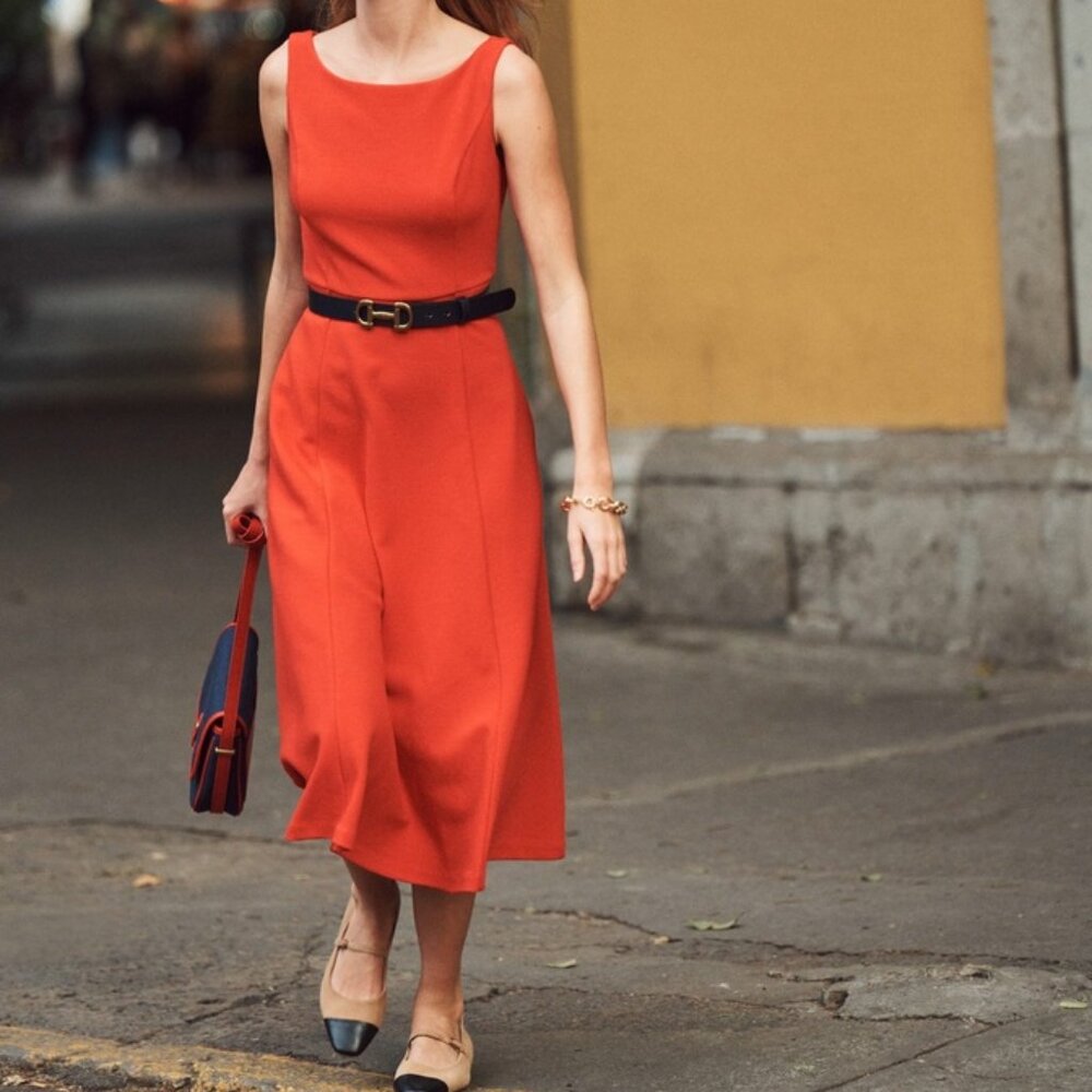 Scarlet Ottoman Ponte Dress